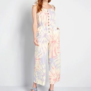 ModCloth Tie dye jumpsuit! NWT. Fits a 14/16.
